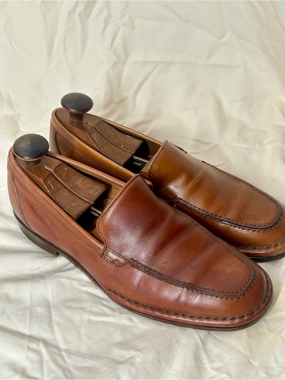 Rare Allen Edmonds Randolph Venetian Brown Leather Loafer Men's 9D 16574